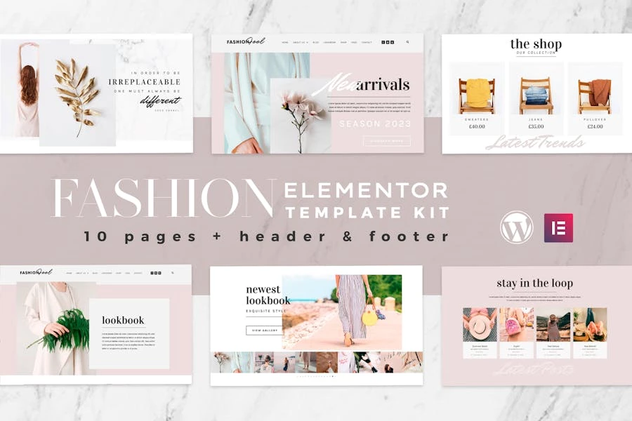 Fashion Feel - Kit de plantillas Elementor de WooCommerce