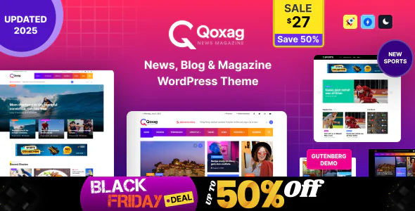 Qoxag - WordPress News Magazine Theme