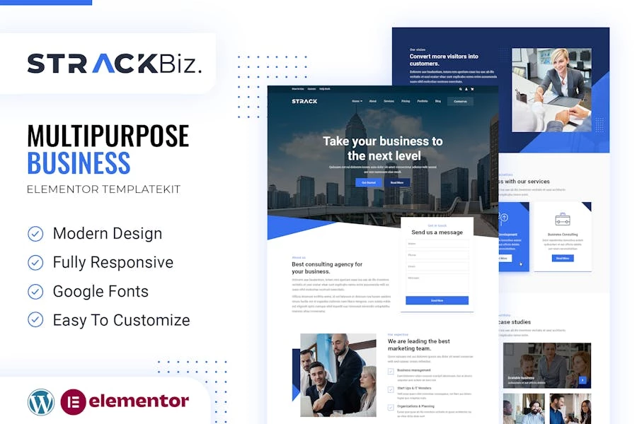STRACK Biz | Template Kit Elementor