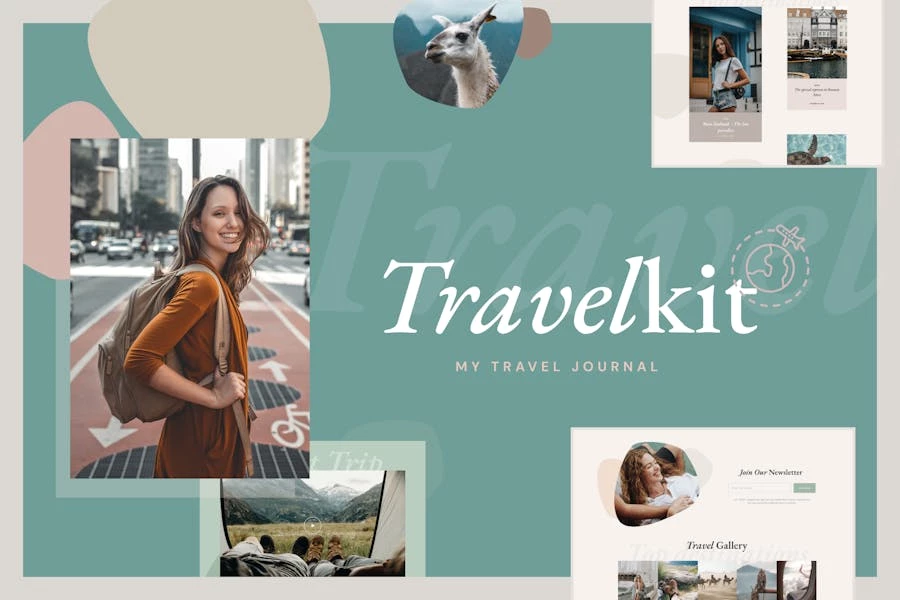 TravelKit - Kit de plantillas de diarios y blogs para Elementor