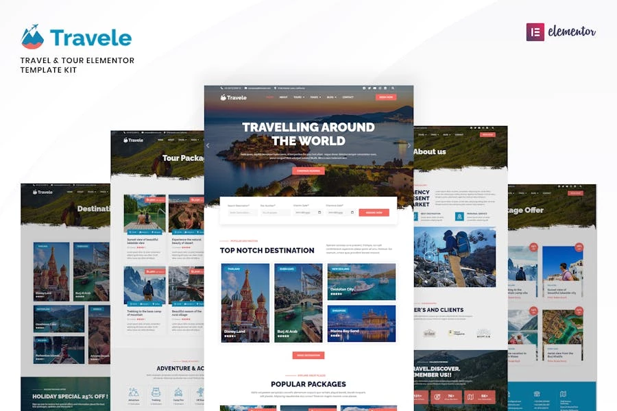 Travele ? Template Kit para Agencia viajes y turismo